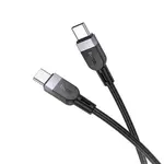 КАБЕЛЬ PD HOCO X109 ENERGY 60W SILICONE CHARGING DATA CABLE TYPE-C TO TYPE-C 60W, 1M, ЧОРНИЙ