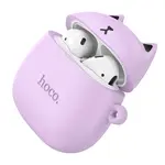 НАВУШНИКИ БЕЗДРОТОВІ HOCO EW45 TRUE WS STEREO HEADSET TWS LILAC CAT