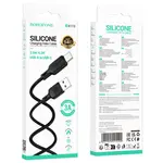 КАБЕЛЬ BOROFONE BX113 LENNY SILICONE ДЛЯ TYPE-C 3A, 2M, ЧОРНИЙ