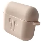 ЧОХОЛ ДЛЯ AIRPODS 3 СИЛІКОНОВИЙ 2MM LOGO 2IN1 (+ КАРАБИН) (ТЕХ. ПАК) РОЖЕВИЙ SAND