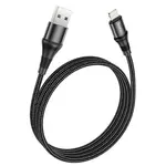 КАБЕЛЬ HOCO X50 EXCELLENT CHARGING DATA ДЛЯ LIGHTNING 2,4A, 1M, ЧОРНИЙ