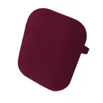 ЧОХОЛ ДЛЯ AIRPODS 1, 2 SILICONE CASE, MICROFIBER MARSALA