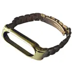 РЕМІНЕЦЬ ДЛЯ XIAOMI MI BAND 3, 4, 5, 6 3-BEAD METAL BAND LEMON GOLD