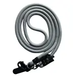 ШНУРОК LONG (150CM) 8MM З КАРАБІНОМ + ТРИМАЧ ДЛЯ ЧОХЛІВ (УНІВЕРСАЛЬНИЙ), СІРИЙ