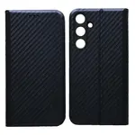 ЧЕХОЛ-КНИЖКА CARBONE ДЛЯ SAMSUNG S24 FE DARK СИНІЙ