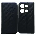 ЧЕХОЛ-КНИЖКА CARBONE ДЛЯ REDMI NOTE 14S DARK СИНІЙ