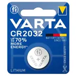 БАТАРЕЙКА VARTA CR 2032 BLISTER 1 LITHIUM (5207)