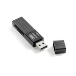 КАРТРИДЕР XO DK05A (2.0 2IN1 CARD READER), ЧОРНИЙ