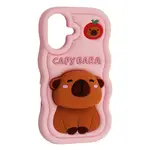 ЧОХОЛ CAPYBARA ДЛЯ IPHONE 16 LIGHT РОЖЕВИЙ