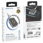 FM МОДУЛЯТОР BOROFONE BC55 SUAVE CAR AUX BT RECEIVER, ЧОРНИЙ