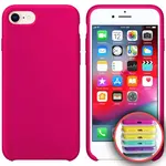 ЧОХОЛ SILICONE CASE FULL COPY ДЛЯ IPHONE 7, 8 (47) HOT РОЖЕВИЙ