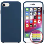 ЧОХОЛ SILICONE CASE FULL COPY ДЛЯ IPHONE 7, 8 (20) СИНІЙ COBALT