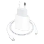 МЕРЕЖЕВИЙ ЗАРЯДНИЙ ПРИСТРІЙ PD 20W+TYPE-C TO LIGHTNING CABLE