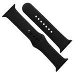 РЕМІНЕЦЬ ДЛЯ APPLE WATCH SILICONE 42, 44, 45, 46, 49 2IN1 (18), ЧОРНИЙ