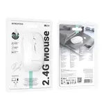 БЕЗДРОТОВА МИШКА BOROFONE BG14 PLANET 2.4G BUSINESS WIRELESS MOUSE, БІЛИЙ