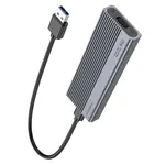 КОРПУС ДЛЯ ЗОВНІШНЬОГО SSD ДИСКУ HOCO HB47 M.2 SSD ENCLOSURE (USB-A3.1, 6GBPS), СІРИЙ