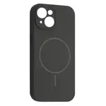ЧОХОЛ SILICONE CASE FULL CAMERA FINE RING MAGSAFE ДЛЯ IPHONE 14 CHARCOAL, СІРИЙ, ЧОРНИЙ
