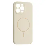 ЧОХОЛ SILICONE CASE FULL CAMERA FINE RING MAGSAFE ДЛЯ IPHONE 15 PRO ANTIQUE, БІЛИЙ