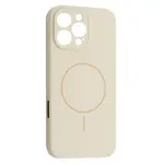 ЧОХОЛ SILICONE CASE FULL CAMERA FINE RING MAGSAFE ДЛЯ IPHONE 16 PRO ANTIQUE, БІЛИЙ