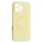 ЧОХОЛ SILICONE CASE FULL CAMERA FINE RING MAGSAFE ДЛЯ IPHONE 16 PRO MAX CUSTARD