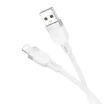 КАБЕЛЬ HOCO X109 ENERGY SILICONE CHARGING DATA CABLE LIGHTNING 2A, 1M, БІЛИЙ