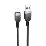 КАБЕЛЬ HOCO X109 ENERGY SILICONE CHARGING DATA CABLE LIGHTNING 2A, 3M, ЧОРНИЙ