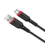 КАБЕЛЬ HOCO X59 VICTORY CHARGING DATA ДЛЯ TYPE-C 3A, 1M, ЧОРНИЙ