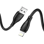 КАБЕЛЬ HOCO X61 ULTIMATE SILICONE ДЛЯ LIGHTNING 2,4A, 1M, ЧОРНИЙ