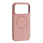 ЧОХОЛ LIQUID SILICONE CASE METAL CAMERA MAGSAFE ДЛЯ IPHONE 17 PRO РОЖЕВИЙ