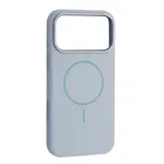 ЧОХОЛ LIQUID SILICONE CASE METAL CAMERA MAGSAFE ДЛЯ IPHONE 17 PRO MAX SKY СИНІЙ