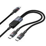 КАБЕЛЬ PD HOCO U139 C TO TYPE-C TO TYPE-C 100W FAST CHARGING DATA CABLE 1.2M, ЧОРНИЙ