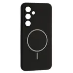 ЧОХОЛ SILICONE CASE LUXURY MAGSAFE ДЛЯ SAMSUNG S25, ЧОРНИЙ