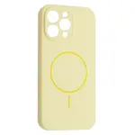 ЧОХОЛ SILICONE CASE FULL CAMERA FINE RING MAGSAFE ДЛЯ IPHONE 13 PRO CUSTARD