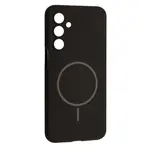 ЧОХОЛ SILICONE CASE LUXURY MAGSAFE ДЛЯ SAMSUNG A16 4G (A165), ЧОРНИЙ
