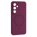ЧОХОЛ SILICONE CASE LUXURY MAGSAFE ДЛЯ SAMSUNG S24 FE ПУРПУРОВИЙ
