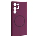 ЧОХОЛ SILICONE CASE LUXURY MAGSAFE ДЛЯ SAMSUNG S25 ULTRA ПУРПУРОВИЙ
