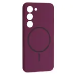 ЧОХОЛ SILICONE CASE LUXURY MAGSAFE ДЛЯ SAMSUNG S23 ПУРПУРОВИЙ