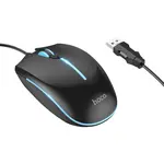 КОМПЮТЕРНА МИШКА HOCO GM37 WONDERFUL GAMING LUMINOUS WIRED MOUSE, ЧОРНИЙ