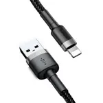 КАБЕЛЬ BASEUS CAFULE LIGHTNING 2,4A, 0,5M, ЧОРНИЙ-СІРИЙ CALKLF-AG1