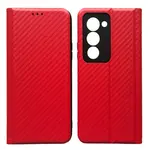 ЧЕХОЛ-КНИЖКА CARBONE ДЛЯ REDMI 15 (169,5ММ) ЧЕРВОНИЙ