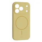 MR4_145227 Чохол silicone case full camera fine ring magsafe для iphone 17 pro custard 