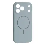 ЧОХОЛ SILICONE CASE FULL CAMERA FINE RING MAGSAFE ДЛЯ IPHONE 17 PRO NEW SKY СИНІЙ