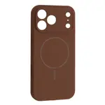 MR4_145232 Чохол silicone case full camera fine ring magsafe для iphone 17 pro new brown 