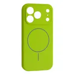 ЧОХОЛ SILICONE CASE FULL CAMERA FINE RING MAGSAFE ДЛЯ IPHONE 17 PRO MAX EMERALD ЗЕЛЕНИЙ