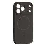 MR4_145241 Чохол silicone case full camera fine ring magsafe для iphone 17 pro max charcoal, сірий, чорний 