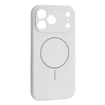 ЧОХОЛ SILICONE CASE FULL CAMERA FINE RING MAGSAFE ДЛЯ IPHONE 17 PRO MAX, БІЛИЙ