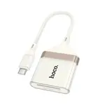 ПЕРЕХІДНИК HOCO UA40A CRYSTAL TYPE-C 2IN1 CARD READER APRICOT