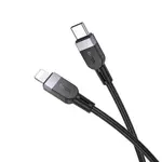КАБЕЛЬ PD HOCO X109 ENERGY SILICONE CHARGING DATA CABLE TYPE-C-TO-IP 27W, 2M, ЧОРНИЙ