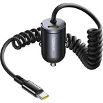 АВТОМОБІЛЬНИЙ ЗАРЯДНИЙ ПРИСТРІЙ BASEUS TINY STAR MINI CAR CHARGER (C+C CABLE INCLUDED) 30W, C00035001121-00, ЧОРНИЙ