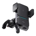 БЕЗДРОТОВИЙ АВТОМОБІЛЬНИЙ ЗАРЯДНИЙ ПРИСТРІЙ BASEUS WISDOM AUTO ALIGNMENT CAR MOUNT WIRELESS QI 15W AIR OUTLET, ЧОРНИЙ CGZX000001